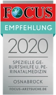 Focus Siegel 2020 Geburtshilfe & Praenatale Medizin